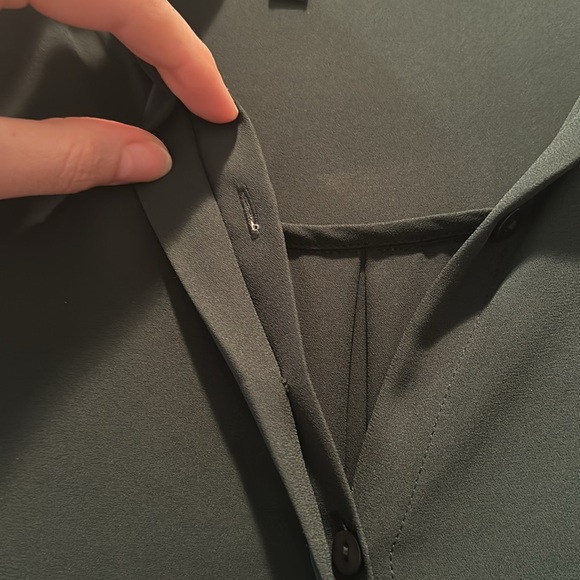 the kooples top fcc1279 size XS dark green with black lace - Picture 9 of 9